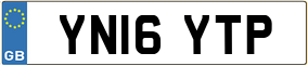 Trailer License Plate